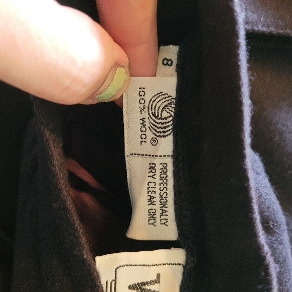 Vintage Woolrich Women's 100% Wool Knee Length Skirt Size 8 Deep Purple - Picture 11 of 11